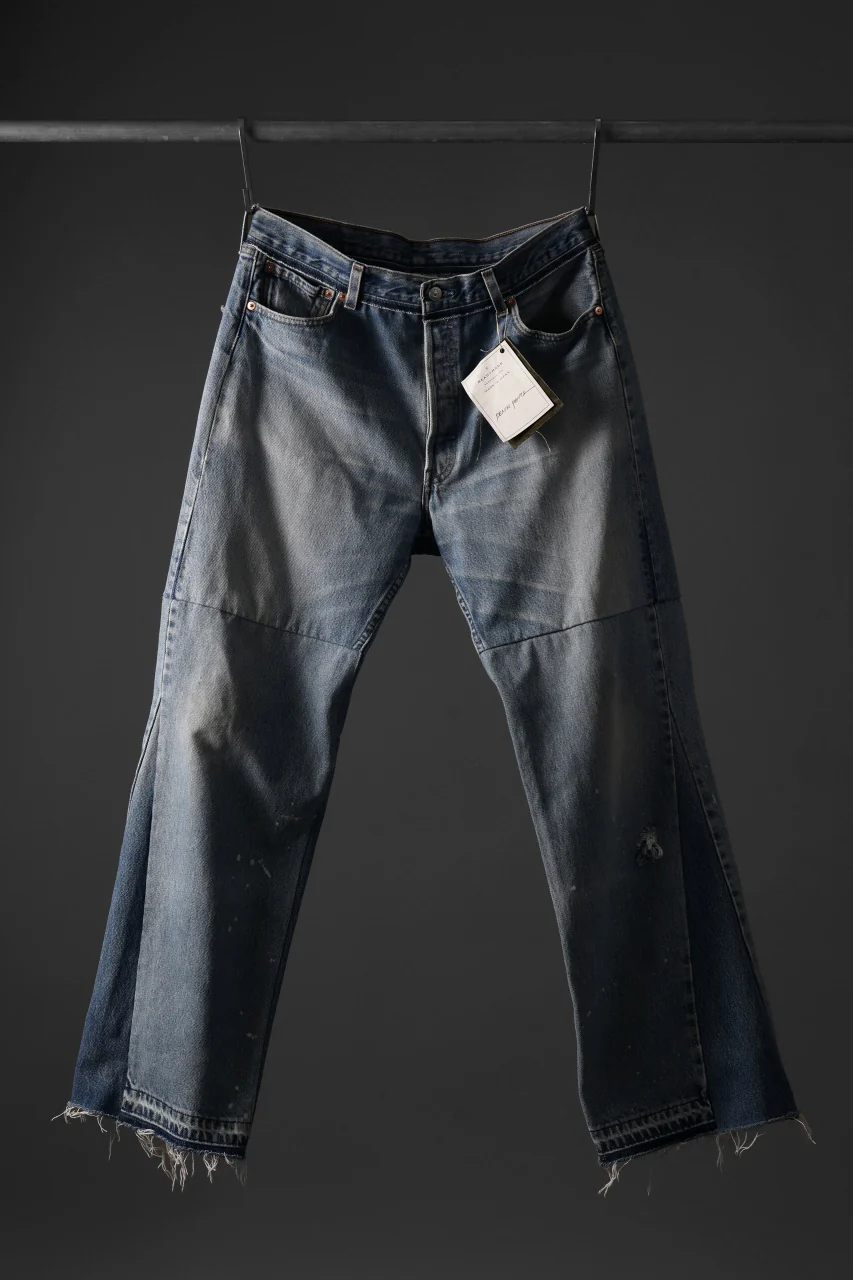 READYMADE WIDE FLARE DENIM PANTS / (BLUE #A) - Image 12