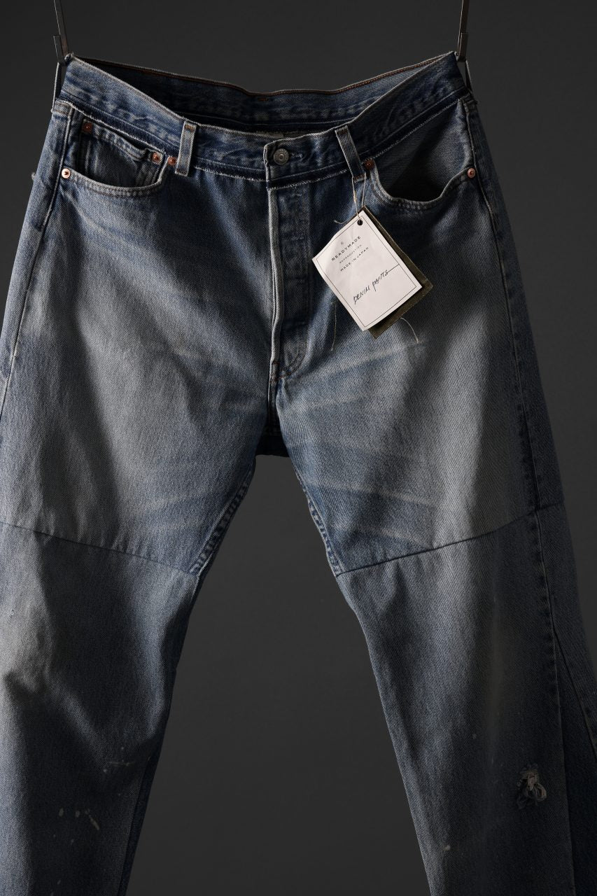 READYMADE WIDE FLARE DENIM PANTS / (BLUE #A) - Image 13