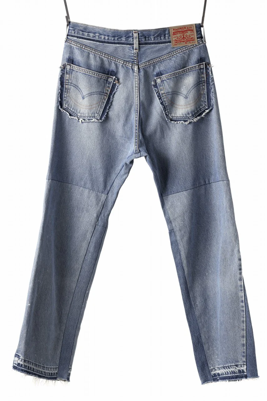 READYMADE WIDE FLARE DENIM PANTS / (BLUE #A) - Image 2