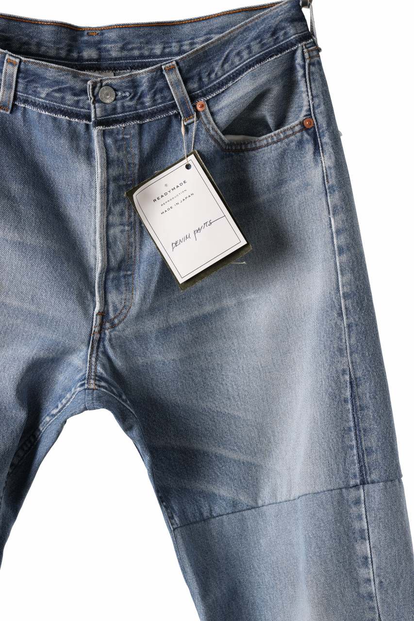 READYMADE WIDE FLARE DENIM PANTS / (BLUE #A) - Image 3