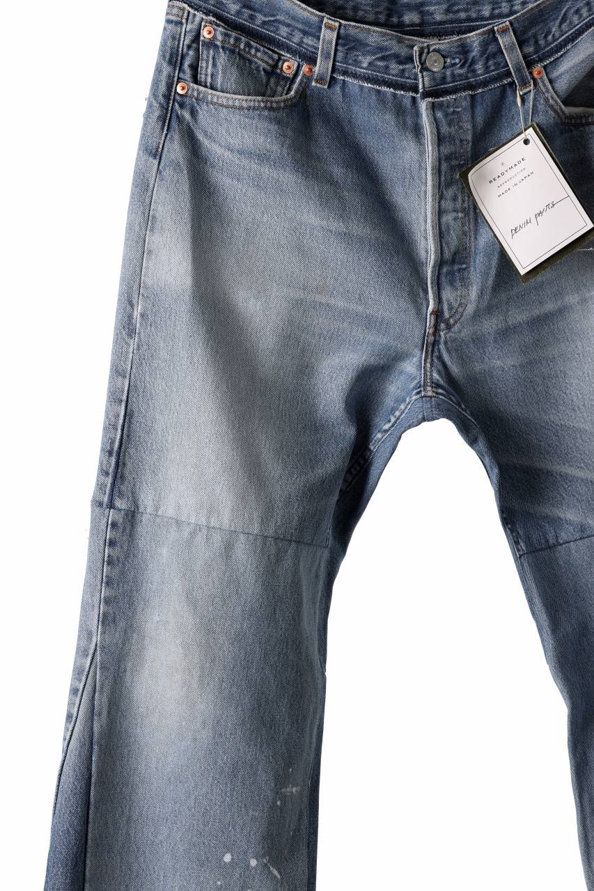 READYMADE WIDE FLARE DENIM PANTS / (BLUE #A) - Image 4