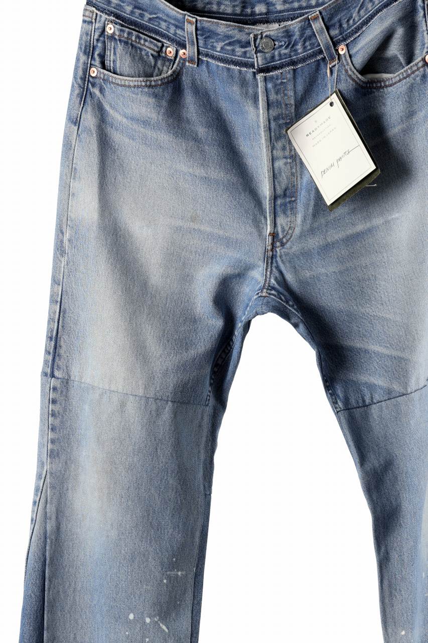 READYMADE WIDE FLARE DENIM PANTS / (BLUE #A) - Image 5