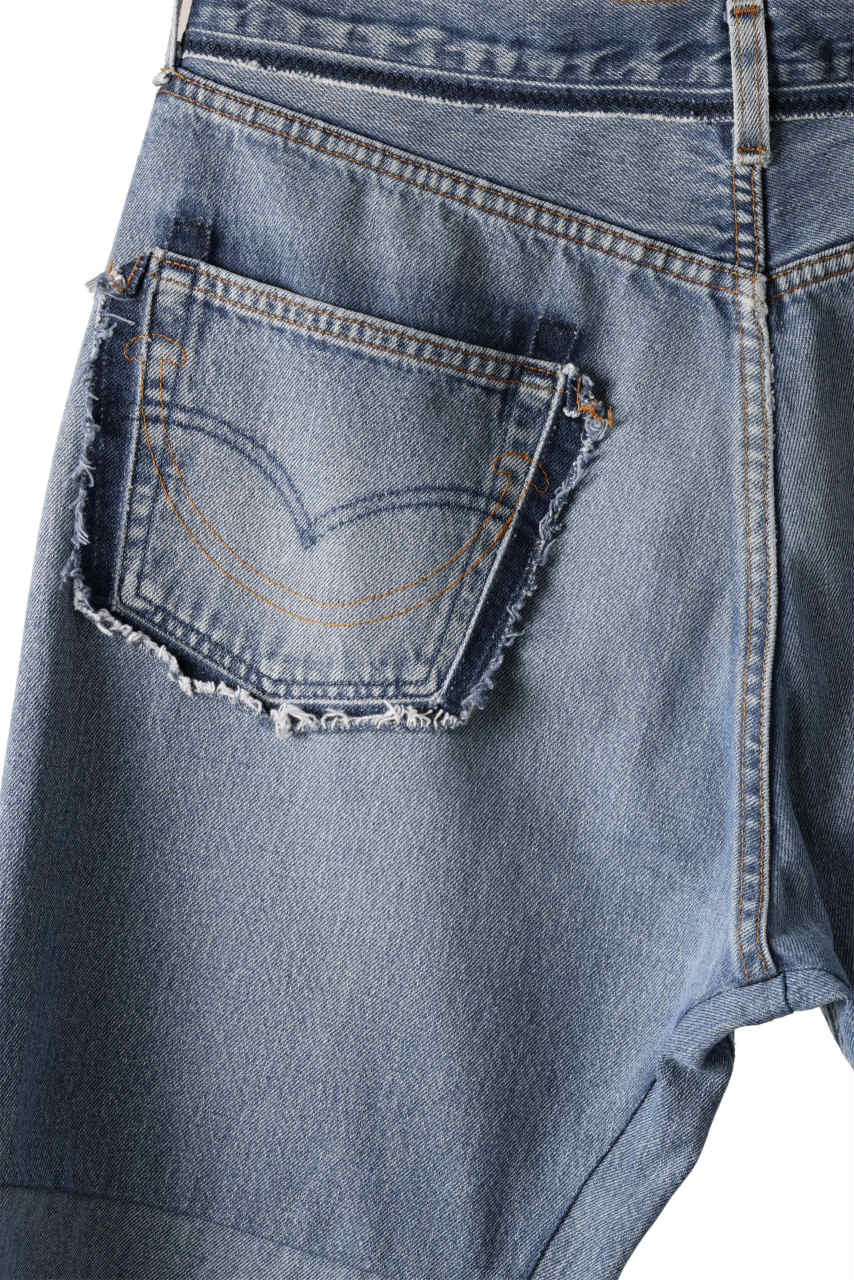 READYMADE WIDE FLARE DENIM PANTS / (BLUE #A) - Image 9