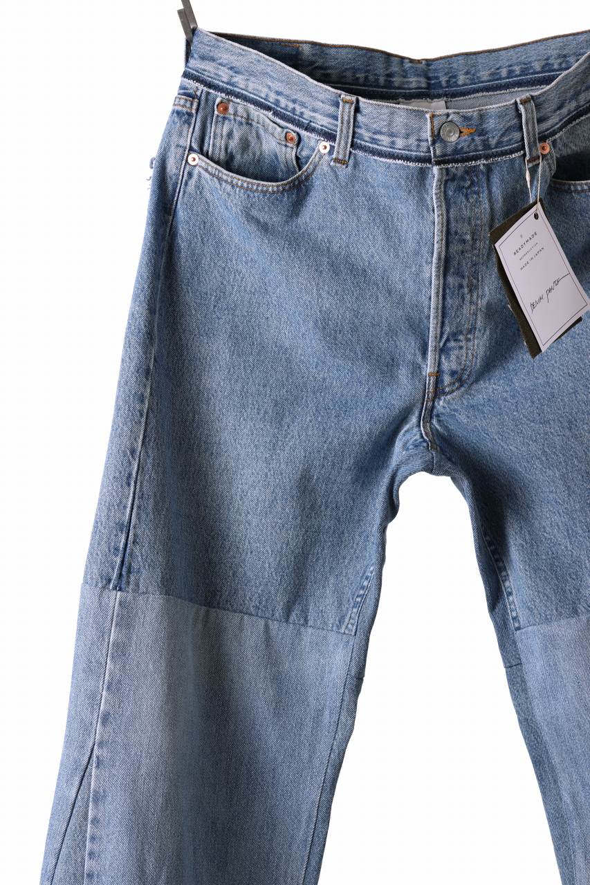 READYMADE WIDE FLARE DENIM PANTS / (BLUE #B) - Image 4