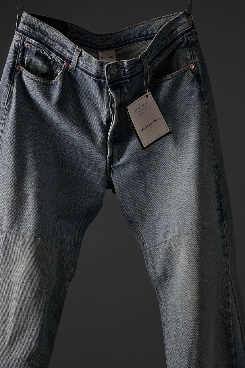 READYMADE WIDE FLARE DENIM PANTS / (BLUE #C) - Image 14