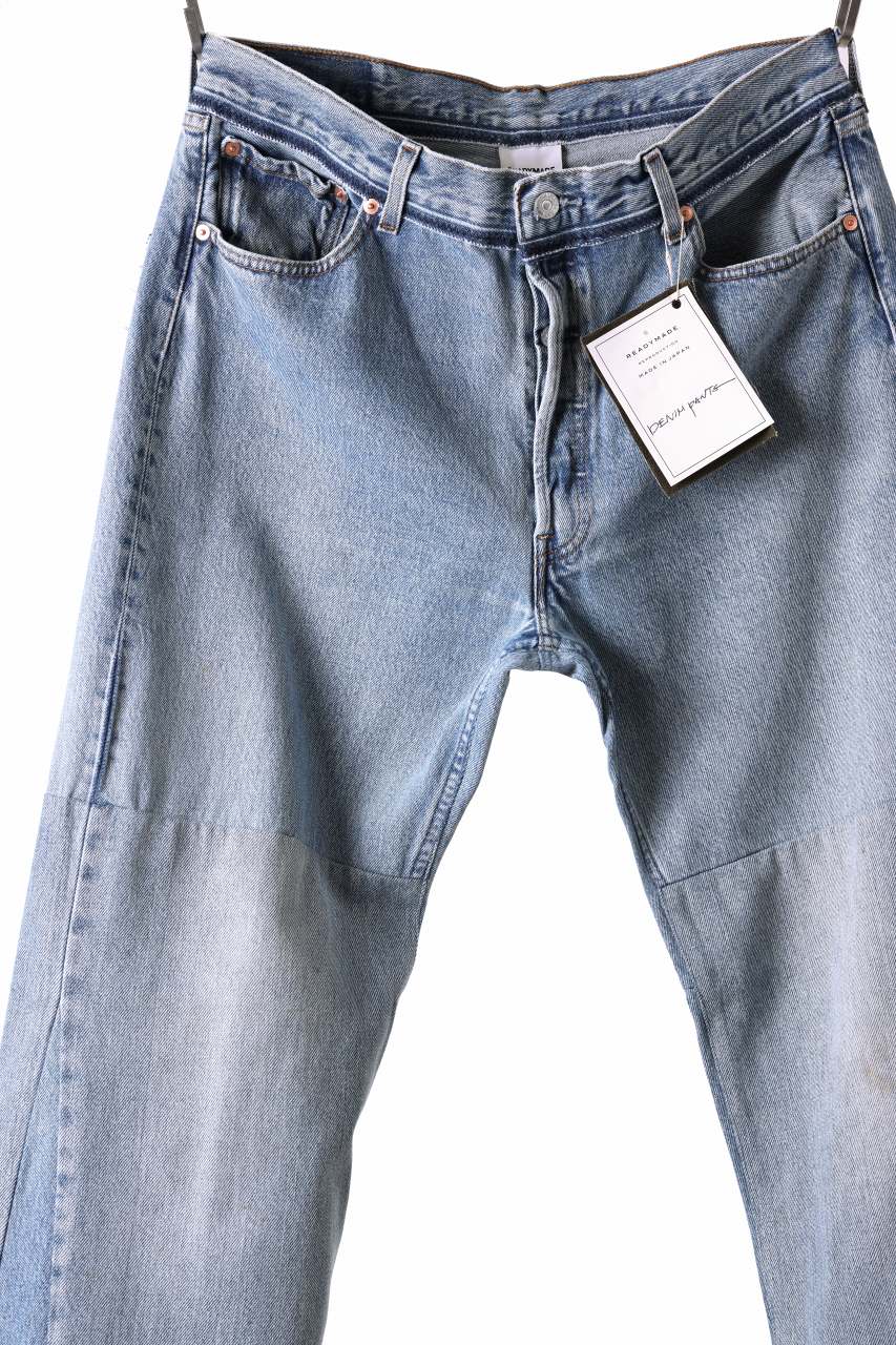 READYMADE WIDE FLARE DENIM PANTS / (BLUE #C) - Image 5