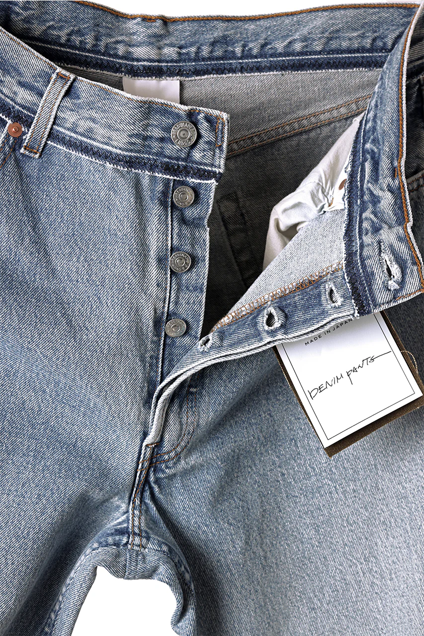 READYMADE WIDE FLARE DENIM PANTS / (BLUE #C) - Image 9
