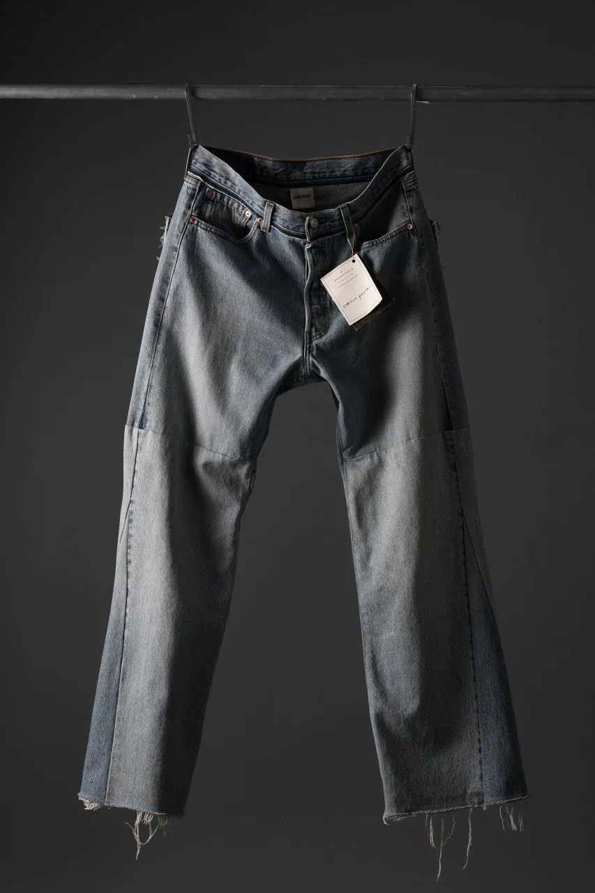 READYMADE WIDE FLARE DENIM PANTS / (BLUE #E) - Image 13