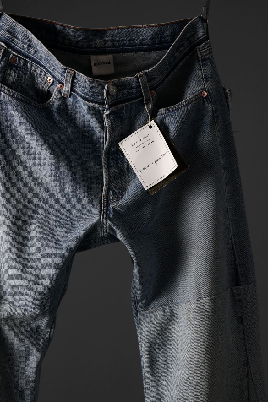 READYMADE WIDE FLARE DENIM PANTS / (BLUE #E) - Image 14