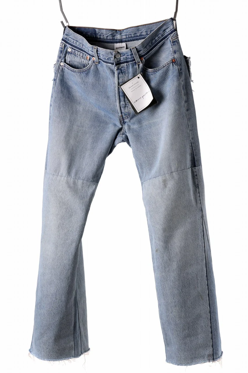 READYMADE WIDE FLARE DENIM PANTS / (BLUE #E) - Image 2