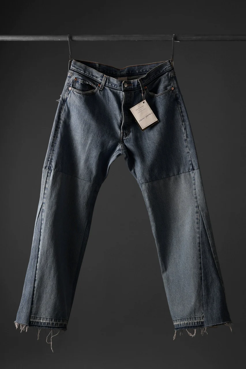 READYMADE WIDE FLARE DENIM PANTS / (BLUE #F) - Image 13