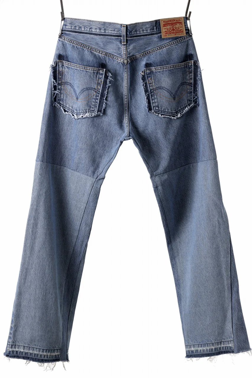READYMADE WIDE FLARE DENIM PANTS / (BLUE #F) - Image 3
