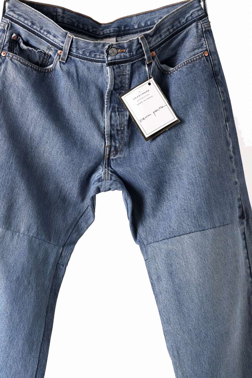 READYMADE WIDE FLARE DENIM PANTS / (BLUE #F) - Image 5