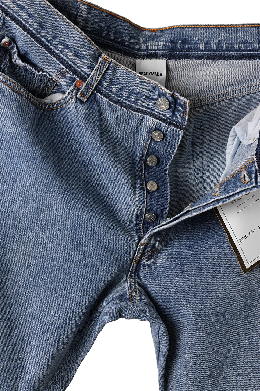 READYMADE WIDE FLARE DENIM PANTS / (BLUE #F) - Image 8