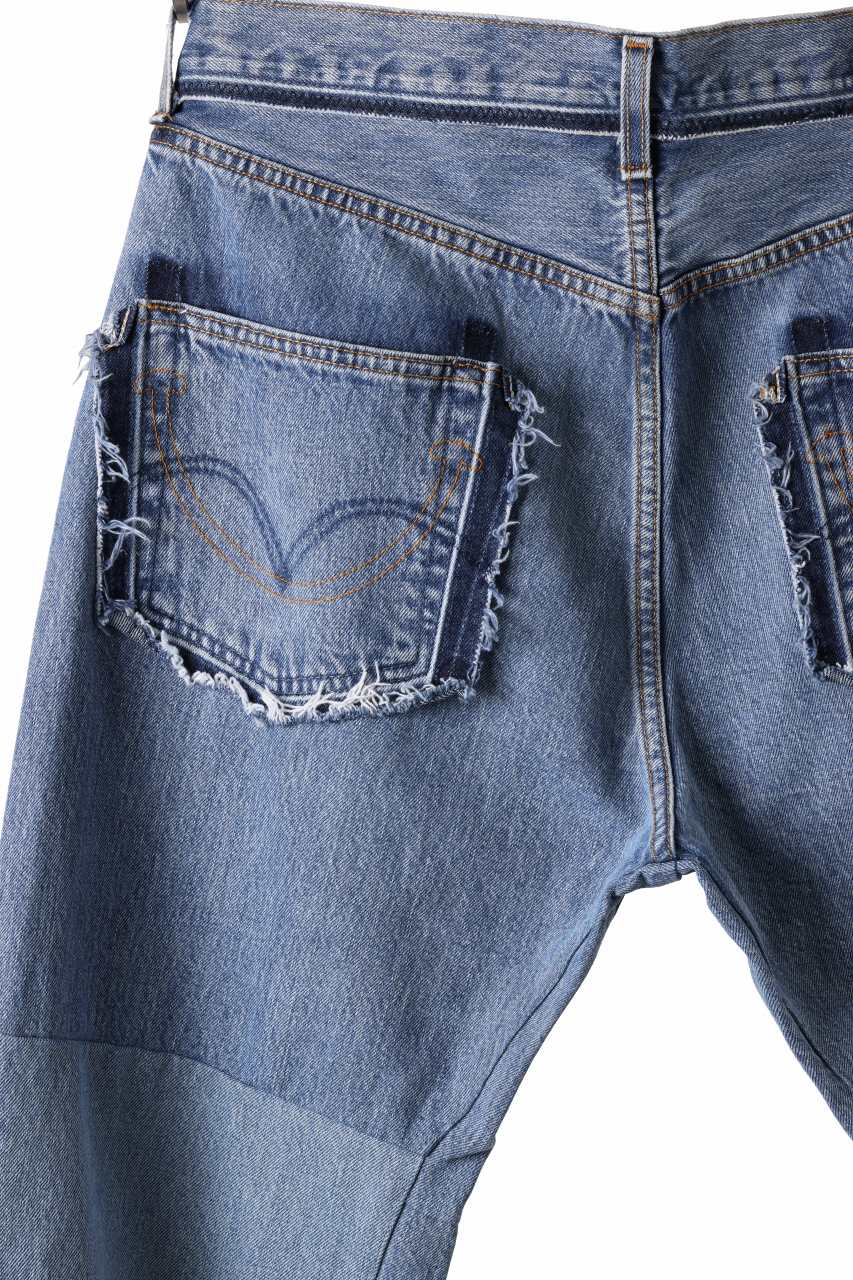 READYMADE WIDE FLARE DENIM PANTS / (BLUE #F) - Image 9