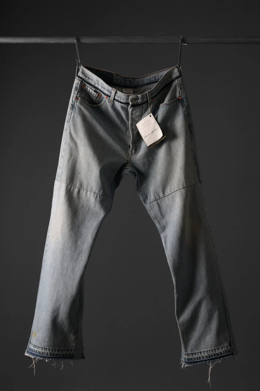 READYMADE WIDE FLARE DENIM PANTS / (BLUE #G) - Image 13
