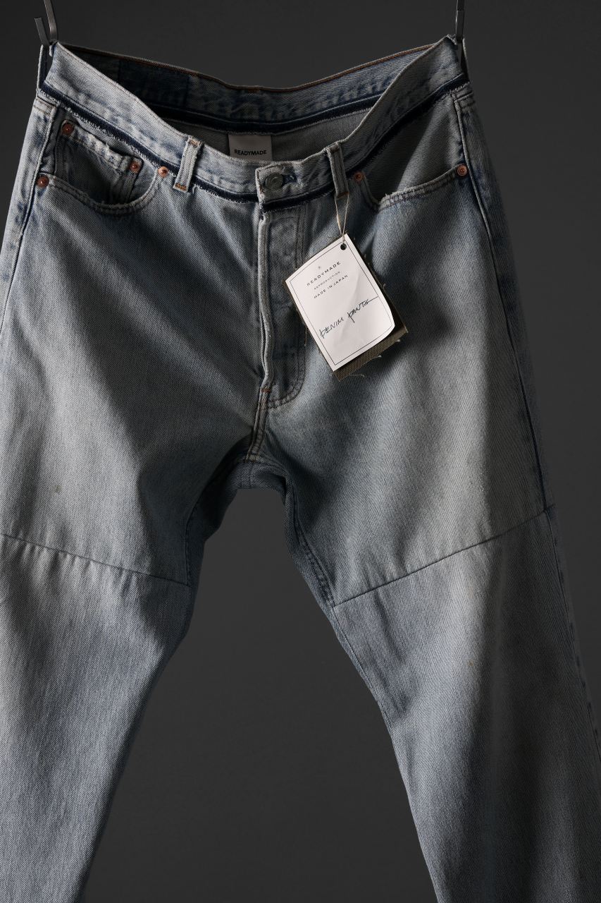 READYMADE WIDE FLARE DENIM PANTS / (BLUE #G) - Image 14