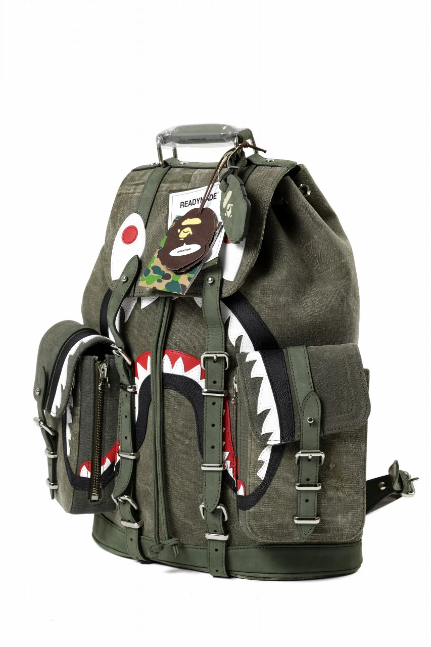 READYMADE x A BATHING APE® FIELD PACK (KHAKI) - Image 3