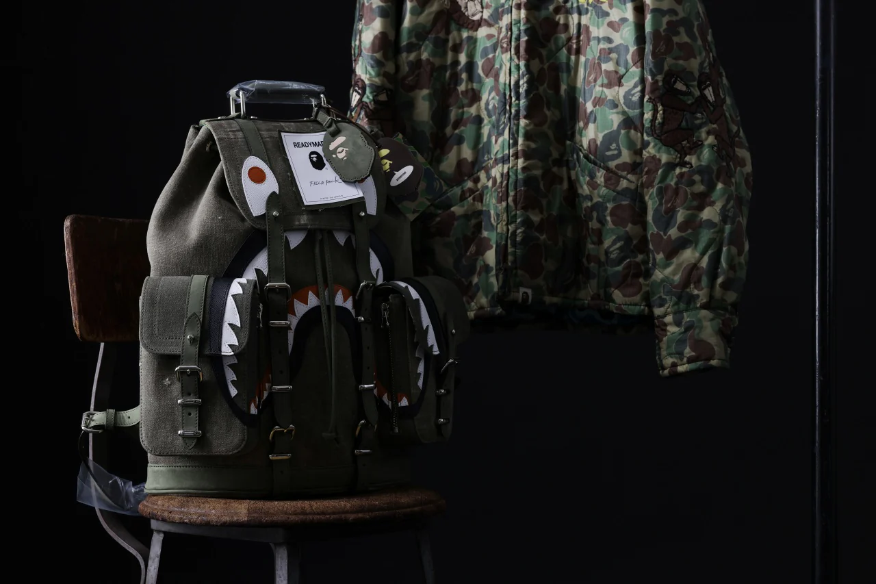 READYMADE x A BATHING APE® FIELD PACK (KHAKI) - Image 38