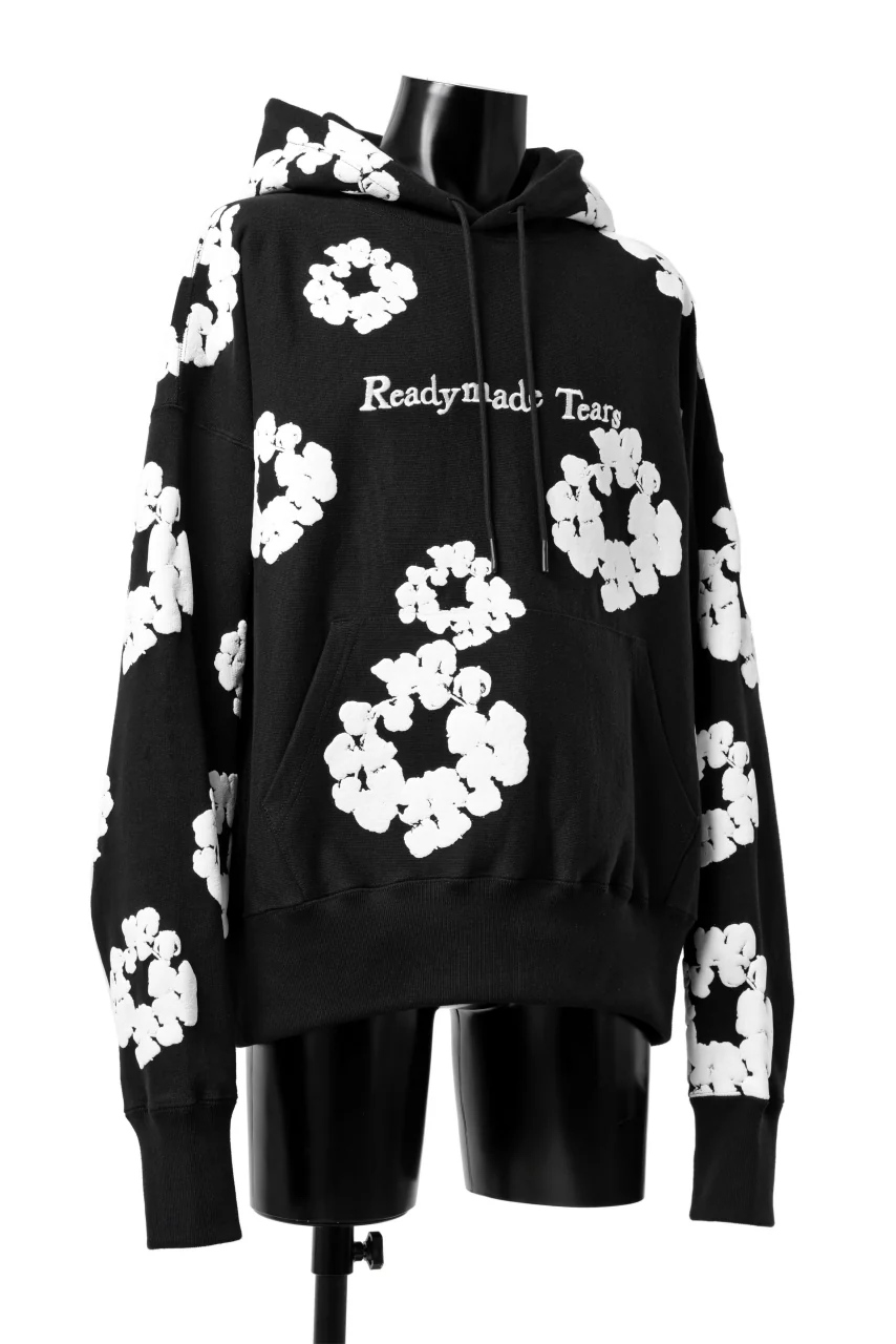 READYMADE x DENIM TEARS COTTON WREATH HOODIE (BLACK) - Image 2