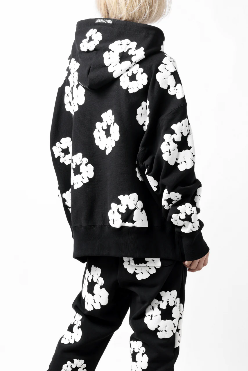 READYMADE x DENIM TEARS COTTON WREATH HOODIE (BLACK) - Image 23
