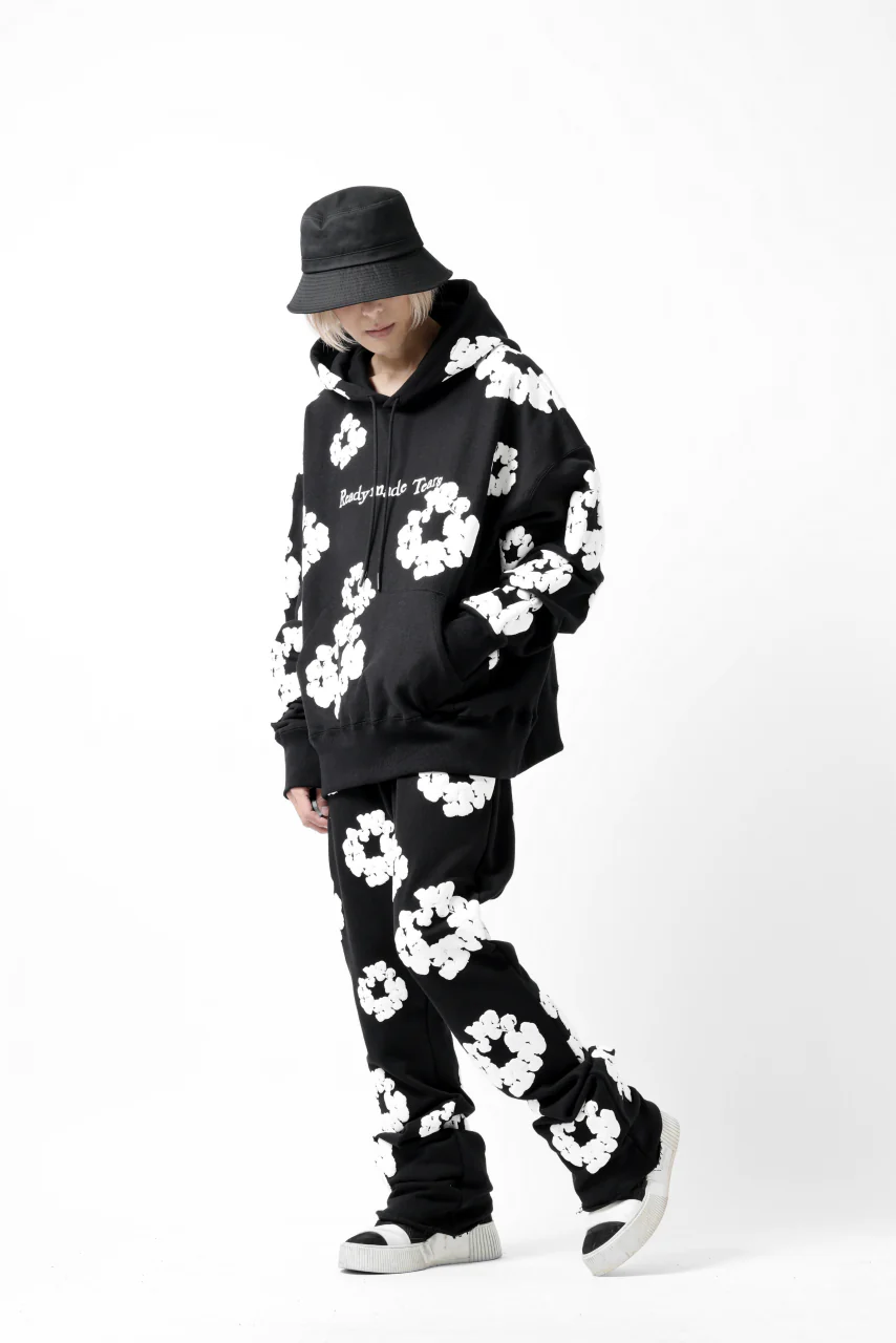 READYMADE x DENIM TEARS COTTON WREATH HOODIE (BLACK) - Image 29