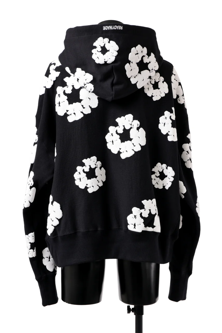 READYMADE x DENIM TEARS COTTON WREATH HOODIE (BLACK) - Image 5