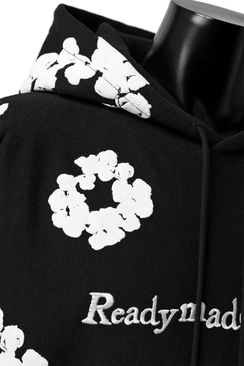 READYMADE x DENIM TEARS COTTON WREATH HOODIE (BLACK) - Image 9