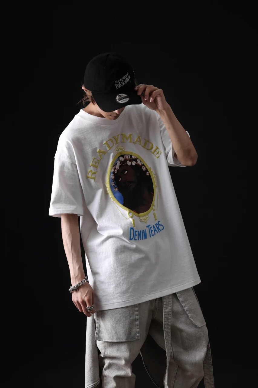 READYMADE x DENIM TEARS COTTON WREATH TEE (WHITE) - Image 26