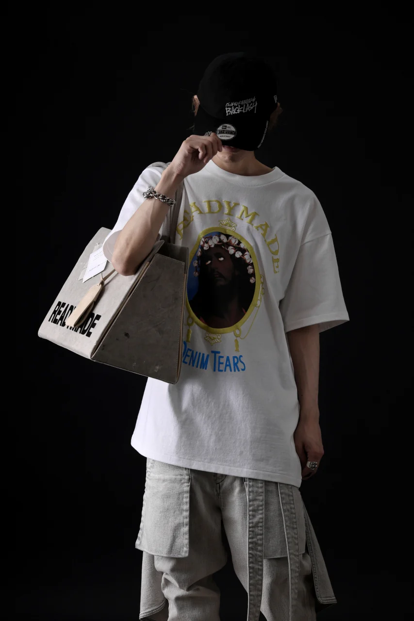 READYMADE x DENIM TEARS COTTON WREATH TEE (WHITE) - Image 33