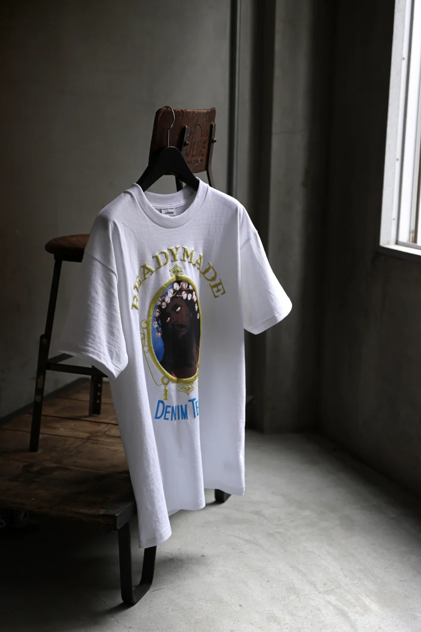 READYMADE x DENIM TEARS COTTON WREATH TEE (WHITE) - Image 36