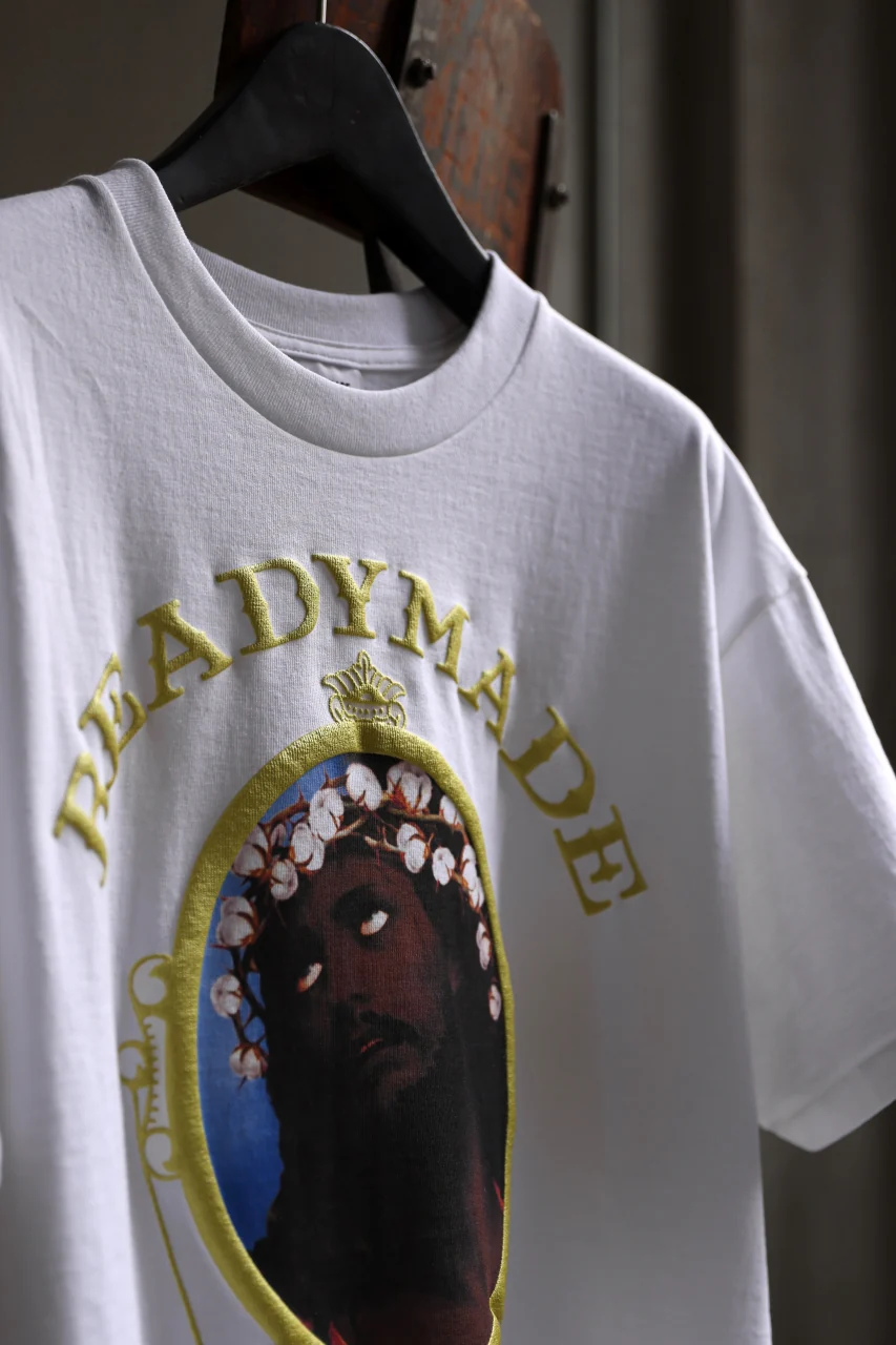 READYMADE x DENIM TEARS COTTON WREATH TEE (WHITE) - Image 37