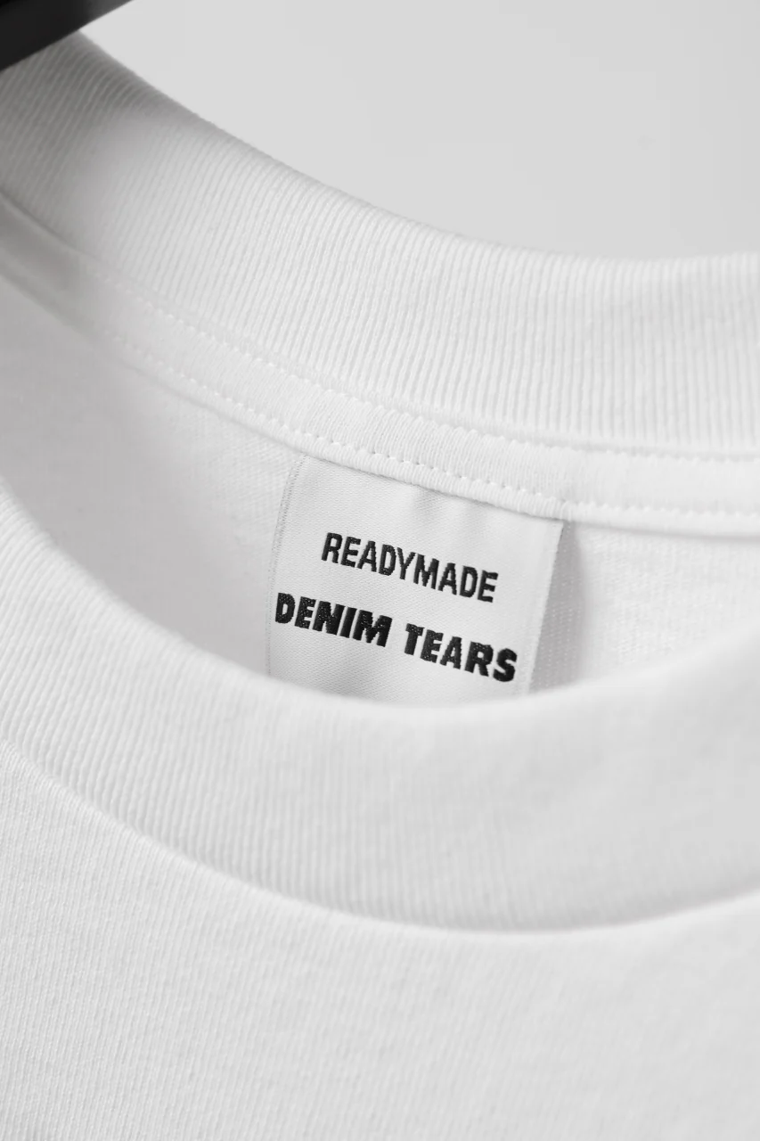 READYMADE x DENIM TEARS COTTON WREATH TEE (WHITE) - Image 9