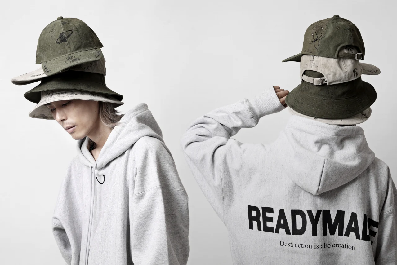 READYMADE x Dr.WOO BUCKET HAT TATOO (KHAKI) - Image 28