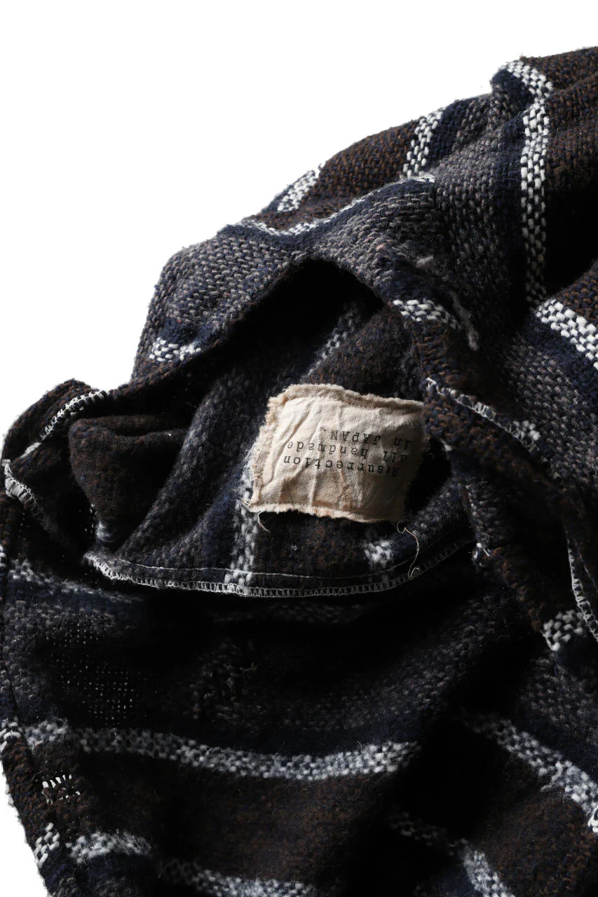 RESURRECTION HANDMADE distressed rag hoodie (MULTI STRIPE) - Image 23