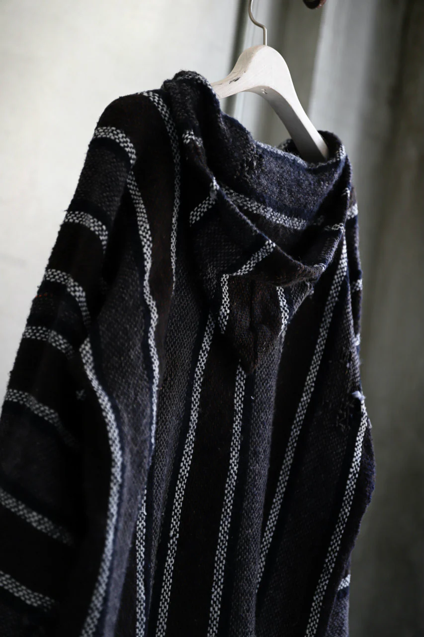 RESURRECTION HANDMADE distressed rag hoodie (MULTI STRIPE) - Image 28