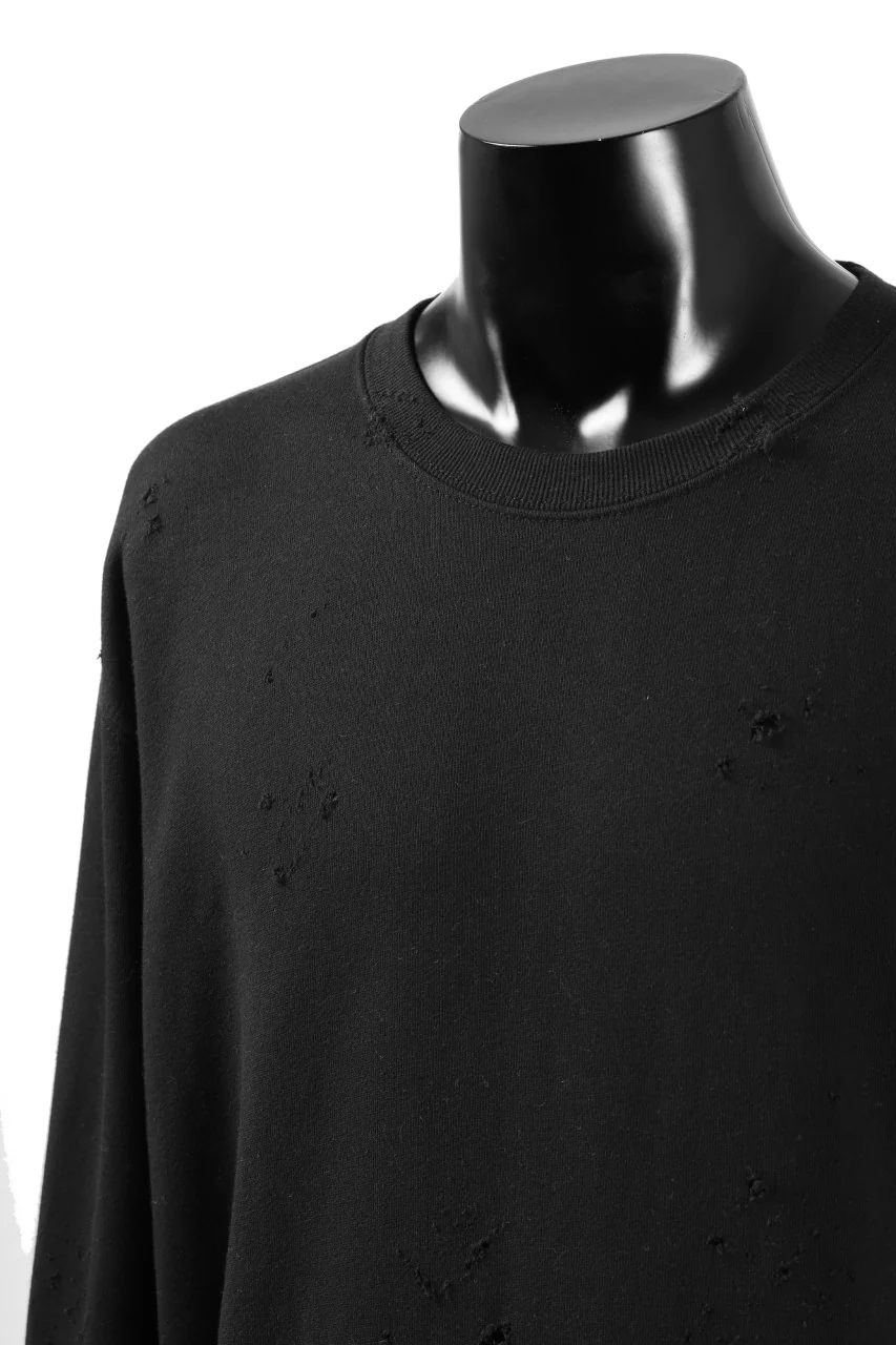 RESURRECTION HANDMADE remake sweat L/S with vintage denim pocket (BLACK#B) - Image 17