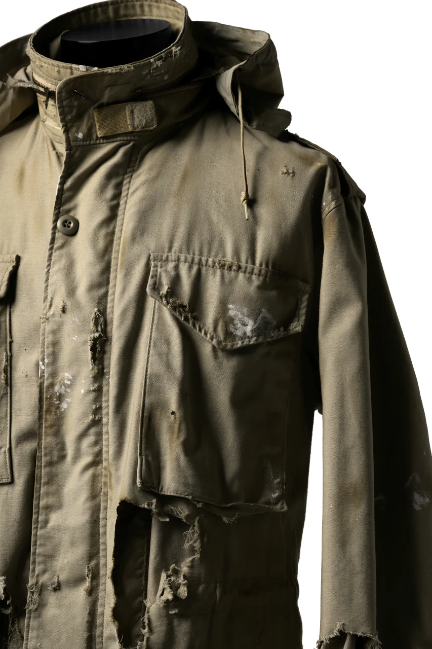 RESURRECTION HANDMADE vintage damage M-65 jacket (DESIRT BEIGE) - Image 11