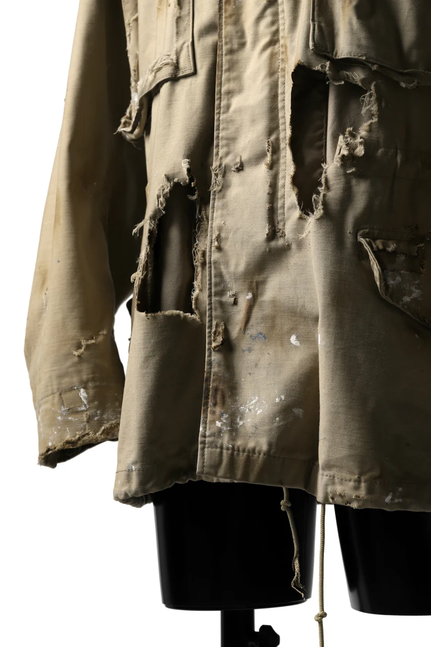 RESURRECTION HANDMADE vintage damage M-65 jacket (DESIRT BEIGE) - Image 12