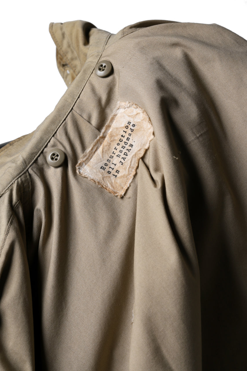 RESURRECTION HANDMADE vintage damage M-65 jacket (DESIRT BEIGE) - Image 14