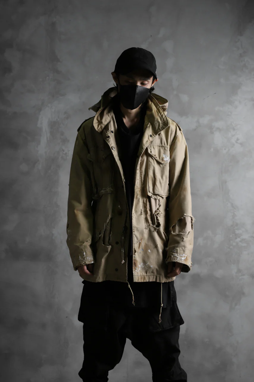 RESURRECTION HANDMADE vintage damage M-65 jacket (DESIRT BEIGE) - Image 15