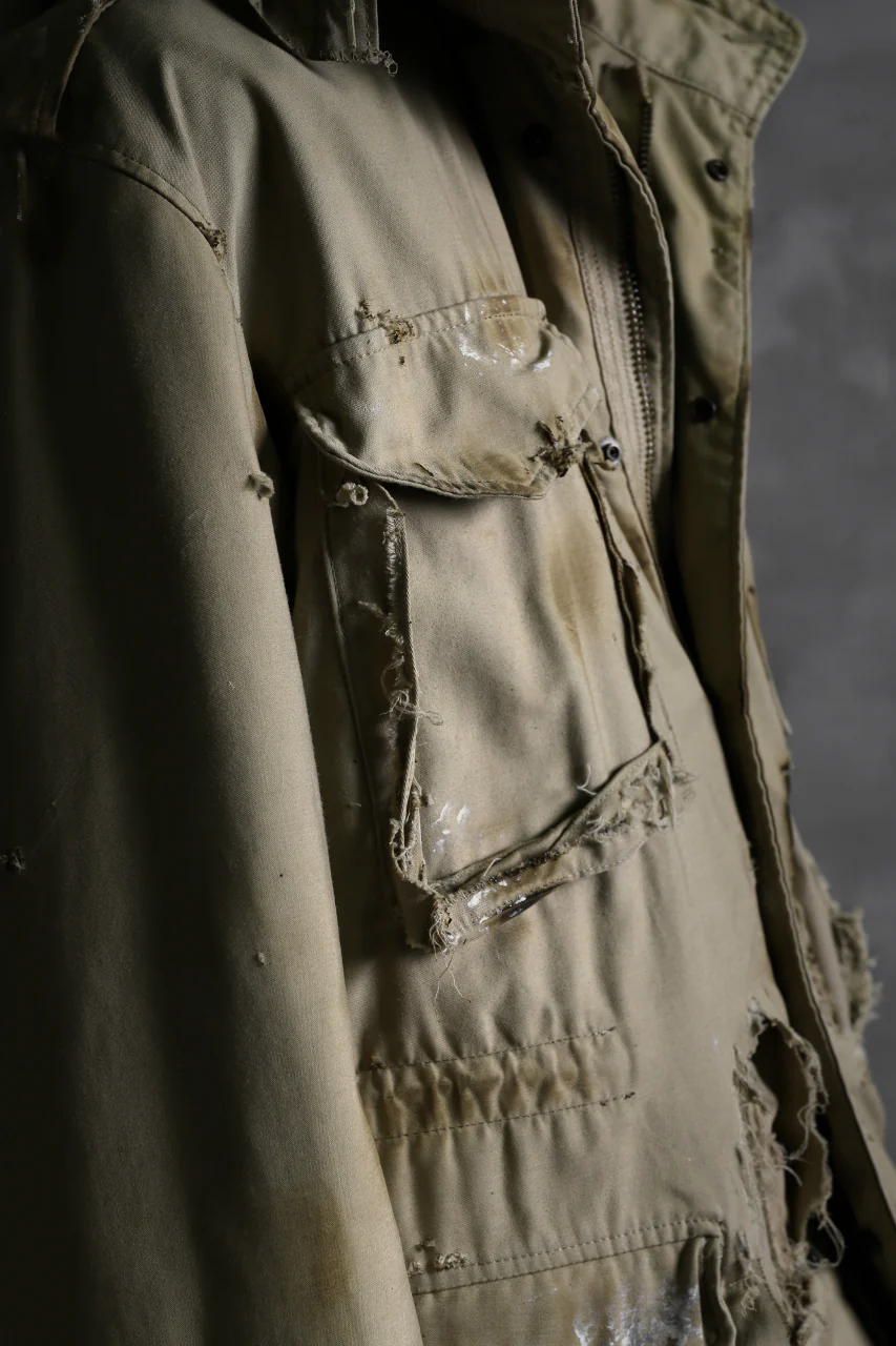 RESURRECTION HANDMADE vintage damage M-65 jacket (DESIRT BEIGE) - Image 18