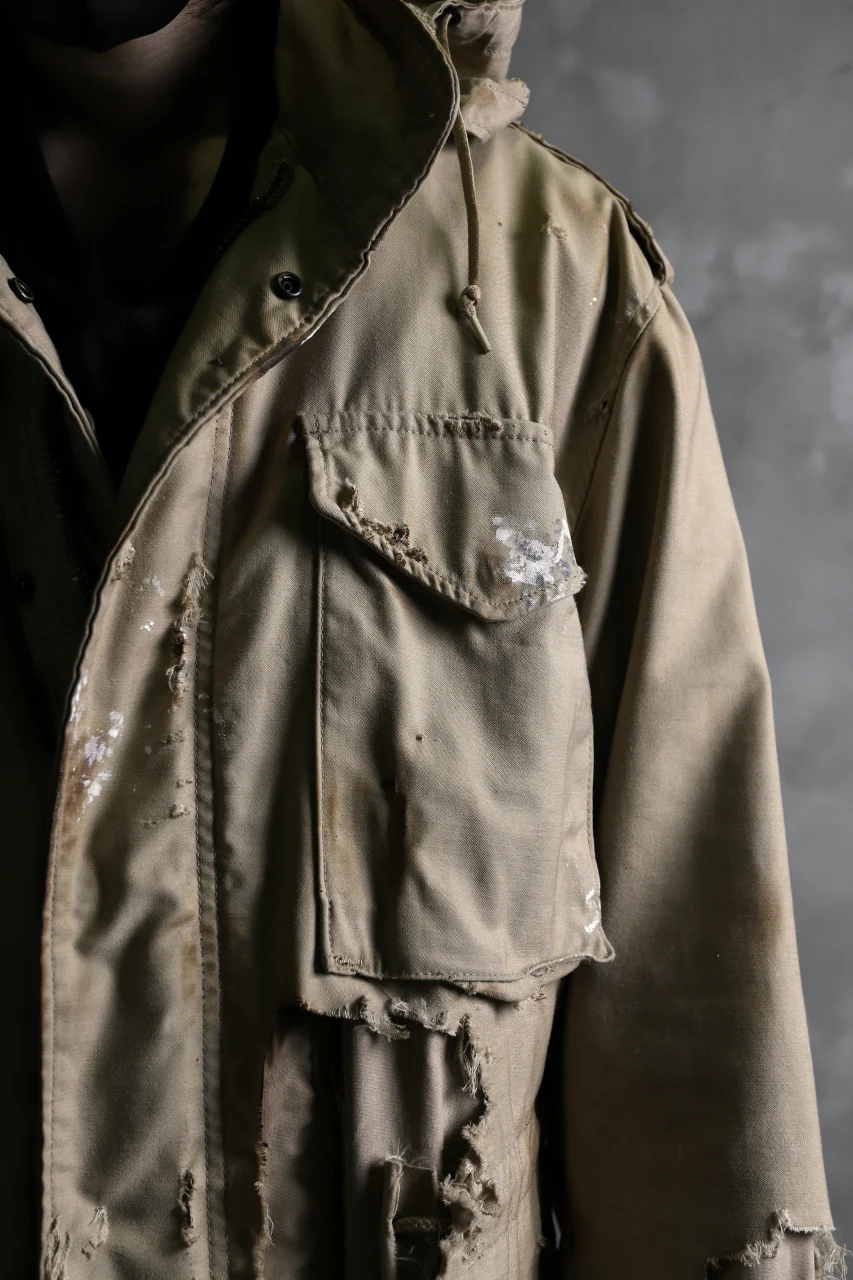 RESURRECTION HANDMADE vintage damage M-65 jacket (DESIRT BEIGE) - Image 19