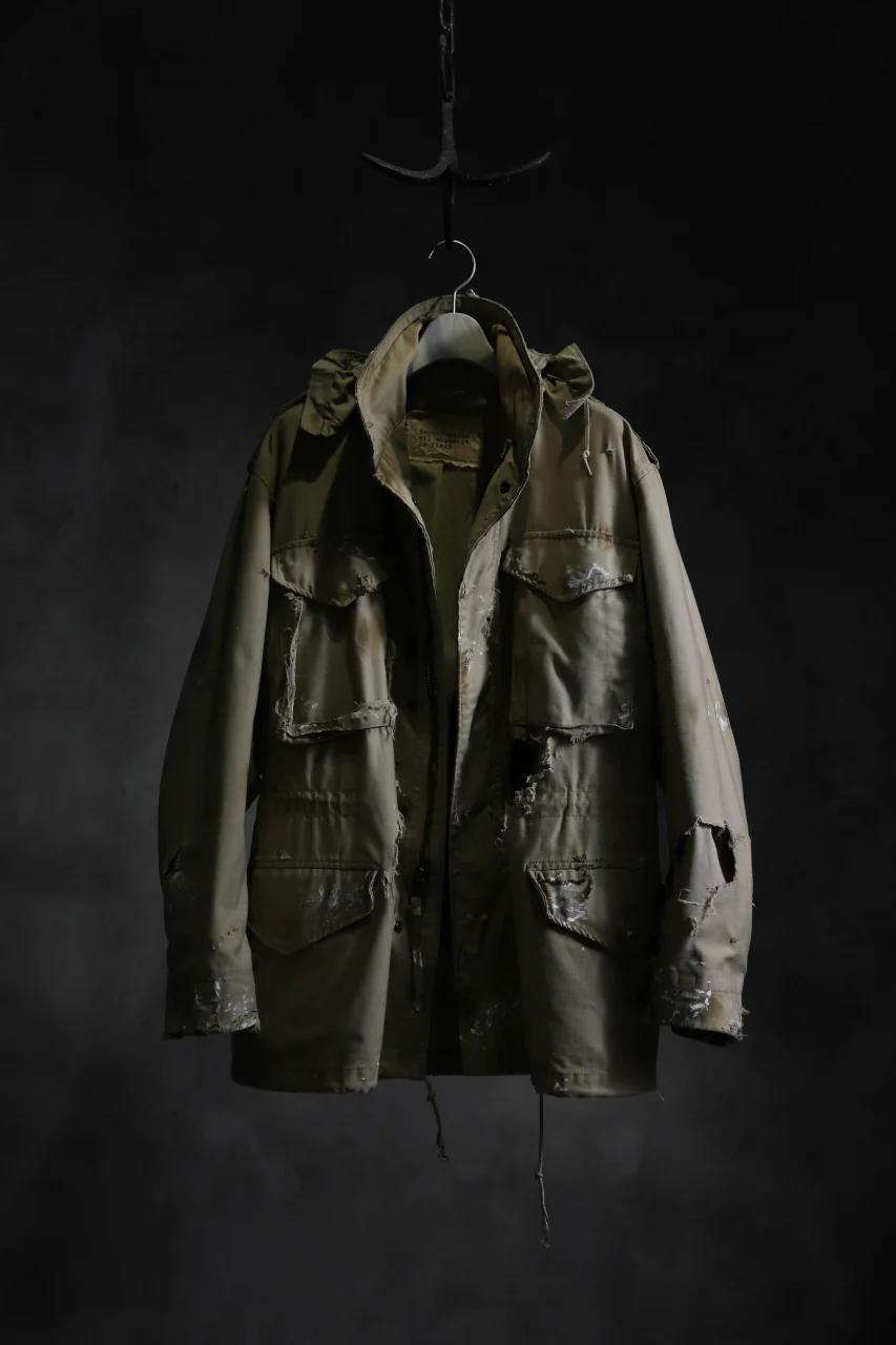 RESURRECTION HANDMADE vintage damage M-65 jacket (DESIRT BEIGE) - Image 24