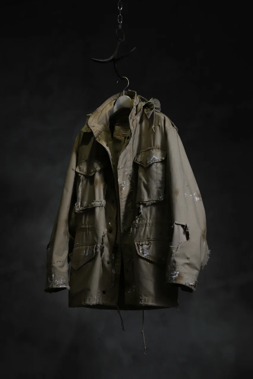 RESURRECTION HANDMADE vintage damage M-65 jacket (DESIRT BEIGE) - Image 25