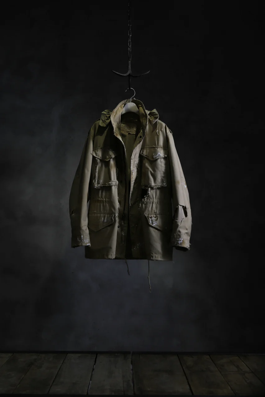 RESURRECTION HANDMADE vintage damage M-65 jacket (DESIRT BEIGE) - Image 28