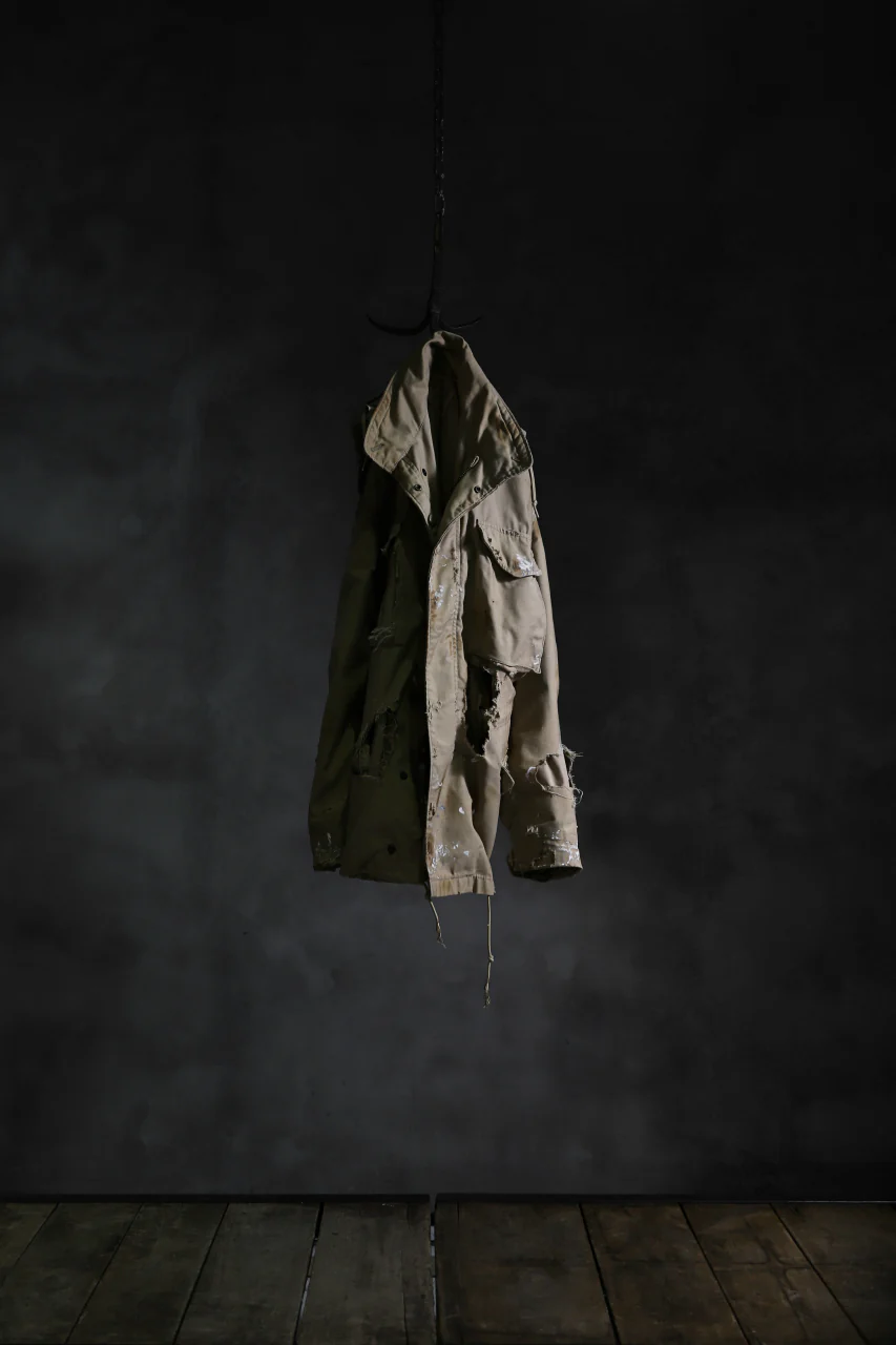 RESURRECTION HANDMADE vintage damage M-65 jacket (DESIRT BEIGE) - Image 29