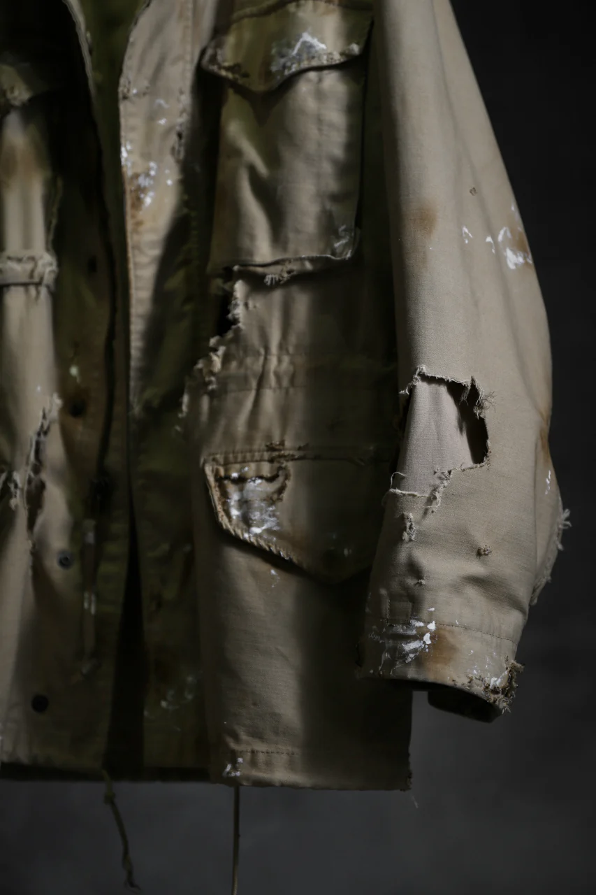 RESURRECTION HANDMADE vintage damage M-65 jacket (DESIRT BEIGE) - Image 30