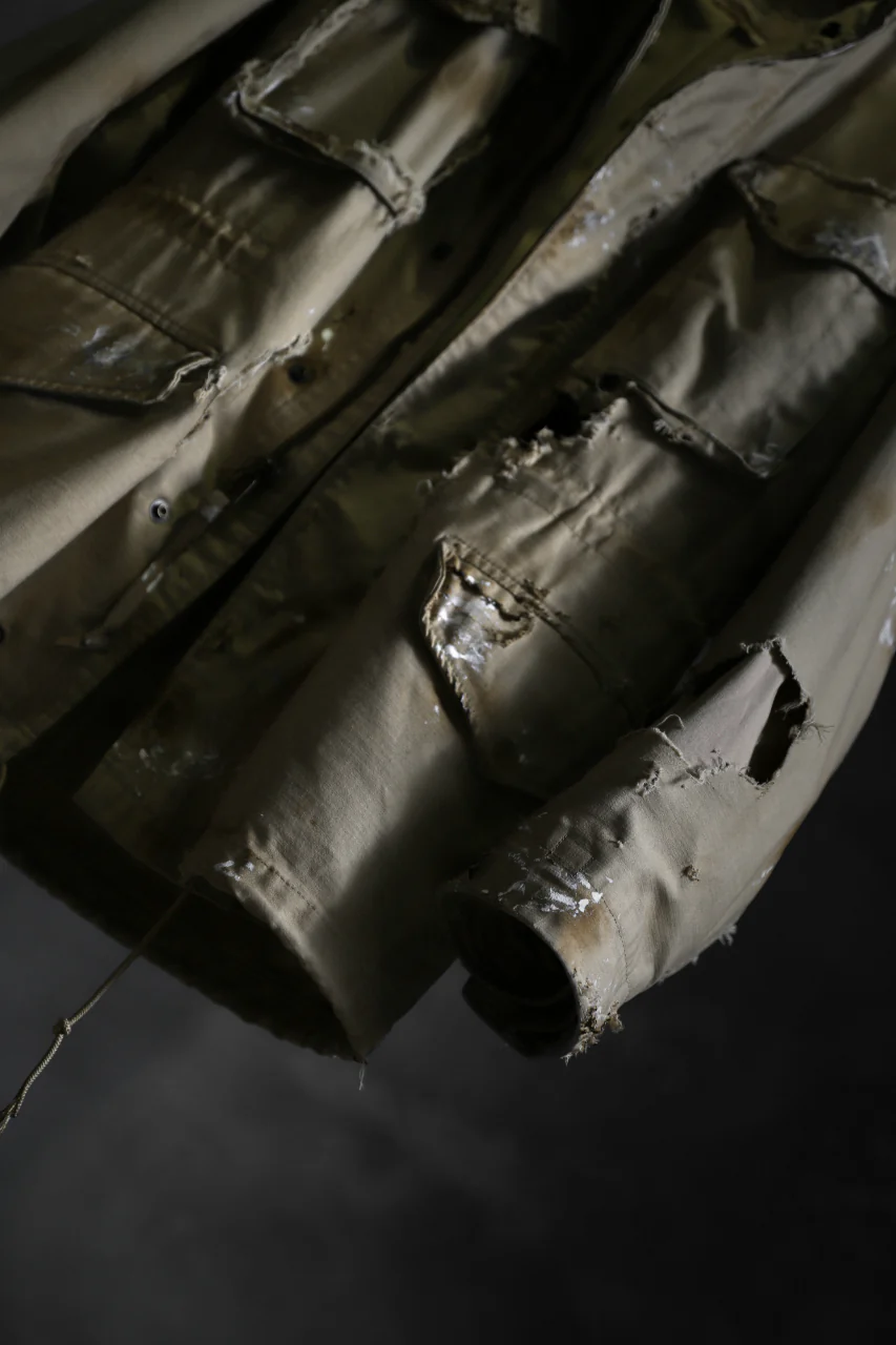 RESURRECTION HANDMADE vintage damage M-65 jacket (DESIRT BEIGE) - Image 31