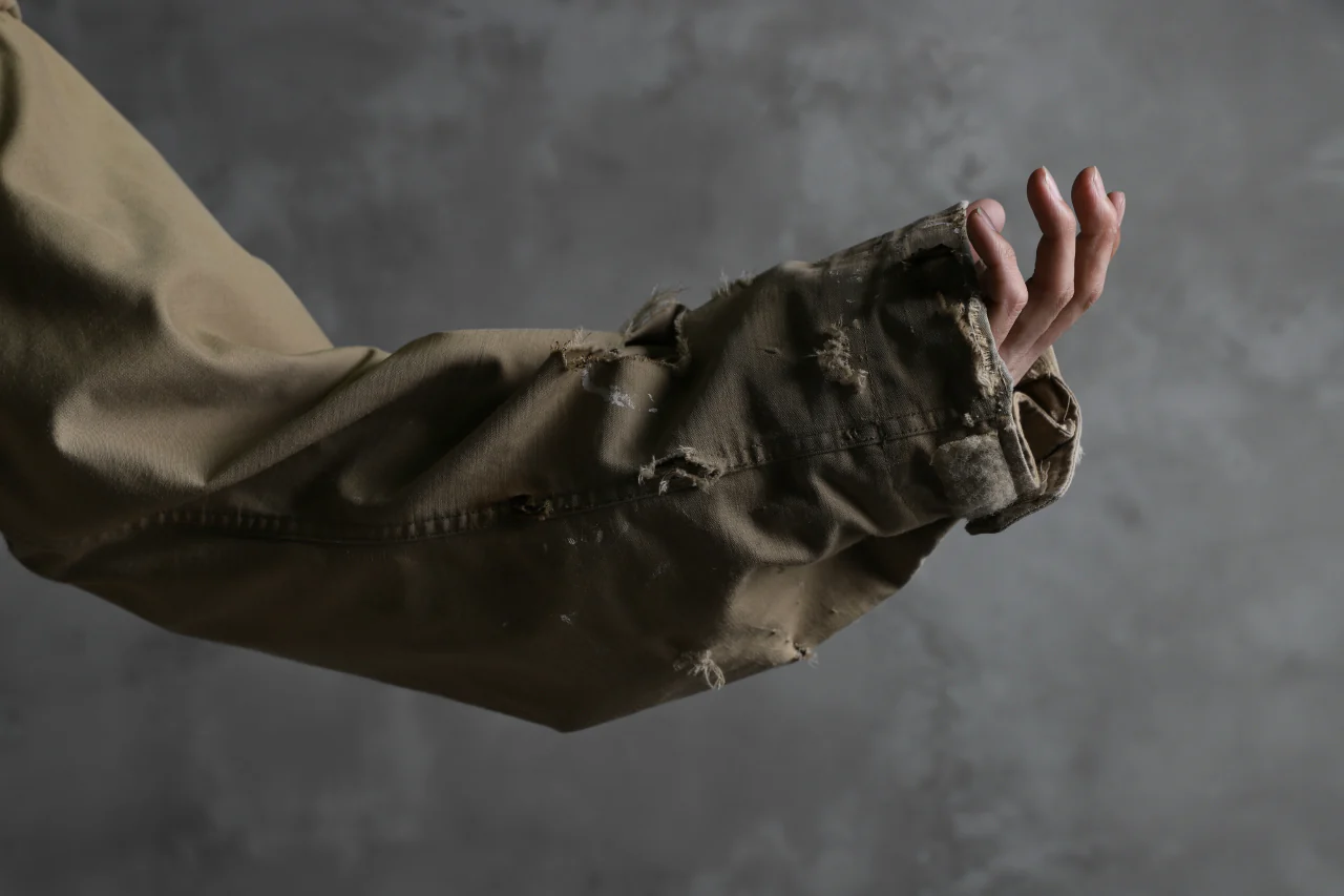RESURRECTION HANDMADE vintage damage M-65 jacket (DESIRT BEIGE) - Image 35